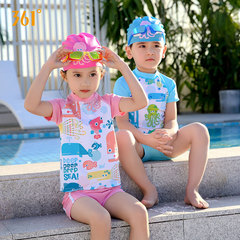 361 Children's Swimsuit for Boys and Girls, Separate Speed Dry Long Sleeve and Long Leg Professional Sports Swimwear for Big Kids, Comfortable Diving Suit