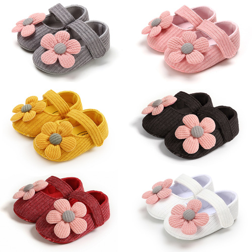 Spring and Autumn 0-1 year old little flower woolen baby shoes toddler shoes princess shoes baby shoes 1938