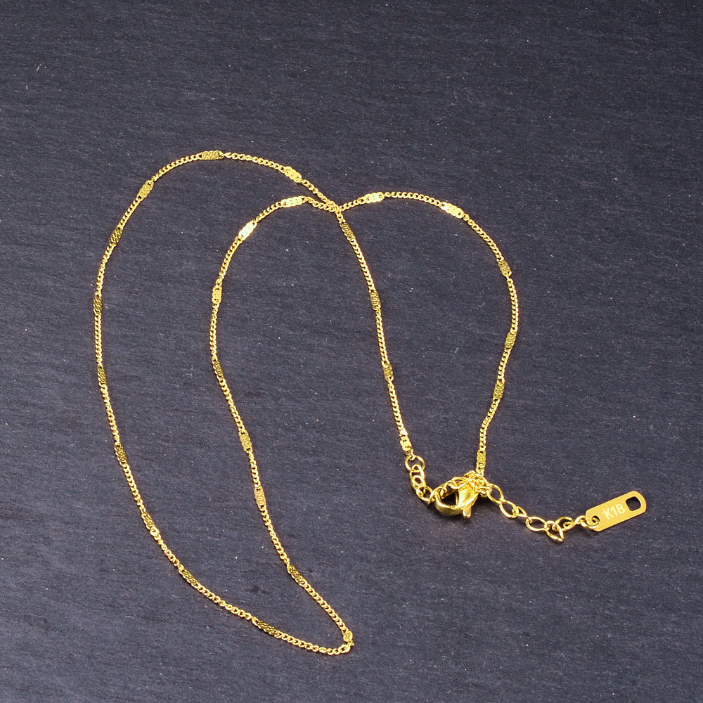 18k Oro Fino Metal Simple Collar Corto Al Por Mayor Joyería Nihaojewelry display picture 3