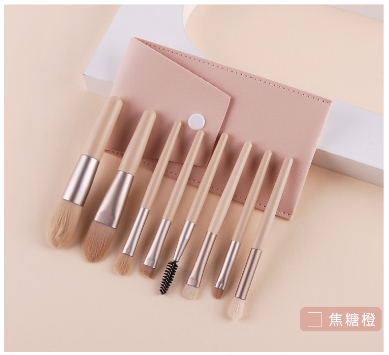 8 Mini Pinceaux De Maquillage En Bois display picture 10