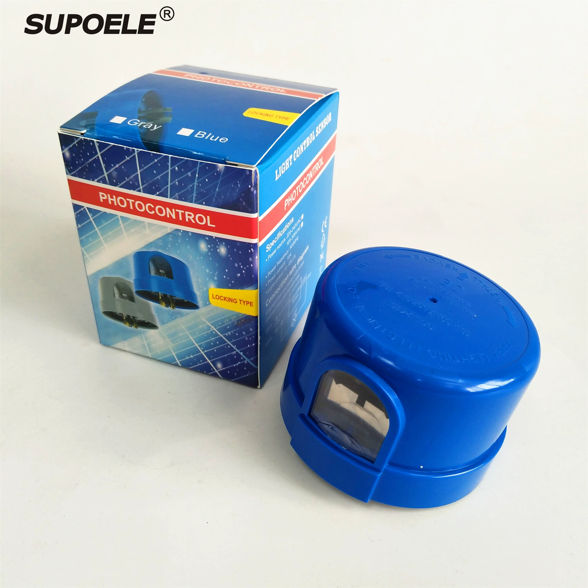 Водонепроницаемый электронный вращающийся замок переключатель управления освещением Светодиодный контроллер уличного освещения Переключатель датчика уличного освещения 12 В 220 В