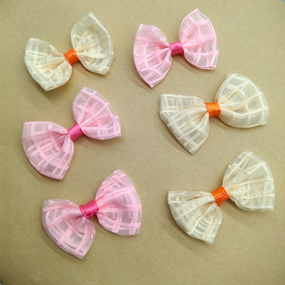 Manufactor Direct selling Polyester fiber manual bow Children&#39;s clothing bow Accessories Very Knot bow