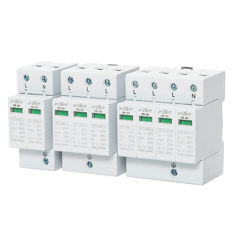 Langyong protector CHT1-B40 20-40ka base 4-bit home lightning-proof surgery protector