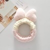 Fresh hairgrip with bow, fashionable headband, cream for face washing, hair accessory