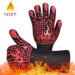 800&deg;C Heat-Resistant Silicone Insulated Gloves&mdash;Perfect for Cooking, Baking, Fireplace Use, BBQ & Grilling, Fireproof Gloves