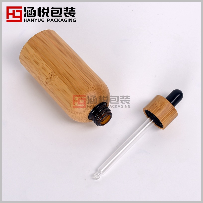 Botellas de bambú para envase cosmético, de 10ml, 15ml, 30ml, 50ml, 100ml, también para aceites esenciales.