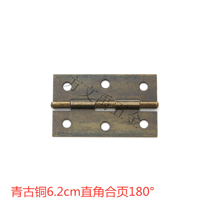 청동 6.2CM 사각 경첩 180 도 철 경첩 선물 상자 힌지 62*37MM 상자 다시 유니버설