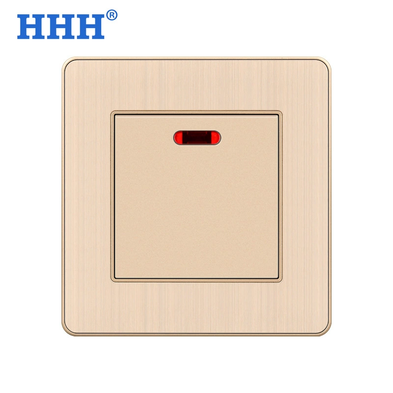86 Type double -knife dual break 20A AND power power supply bipolar strip indicator light switch air -conditioning water heater socket surface