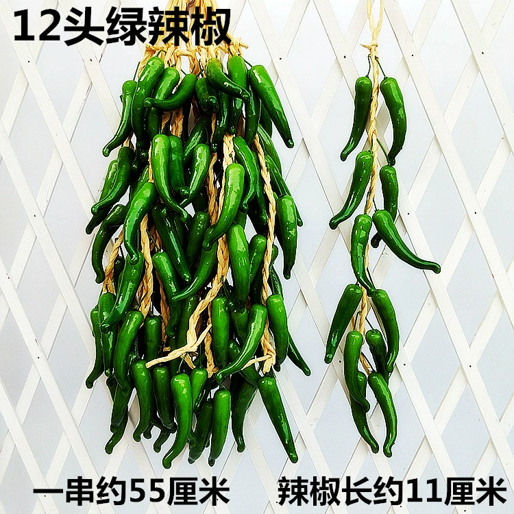 Vegetable model pendant fruit and vegetable window fake vegetable corn chili pepper, garlic decoration farmhouse fake fake