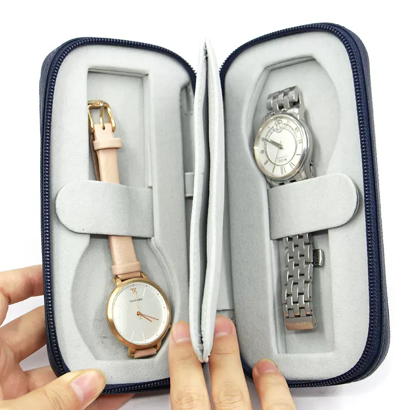 深圳厂家现货批发高档十字纹皮革手表礼盒男士经典商务手表盒