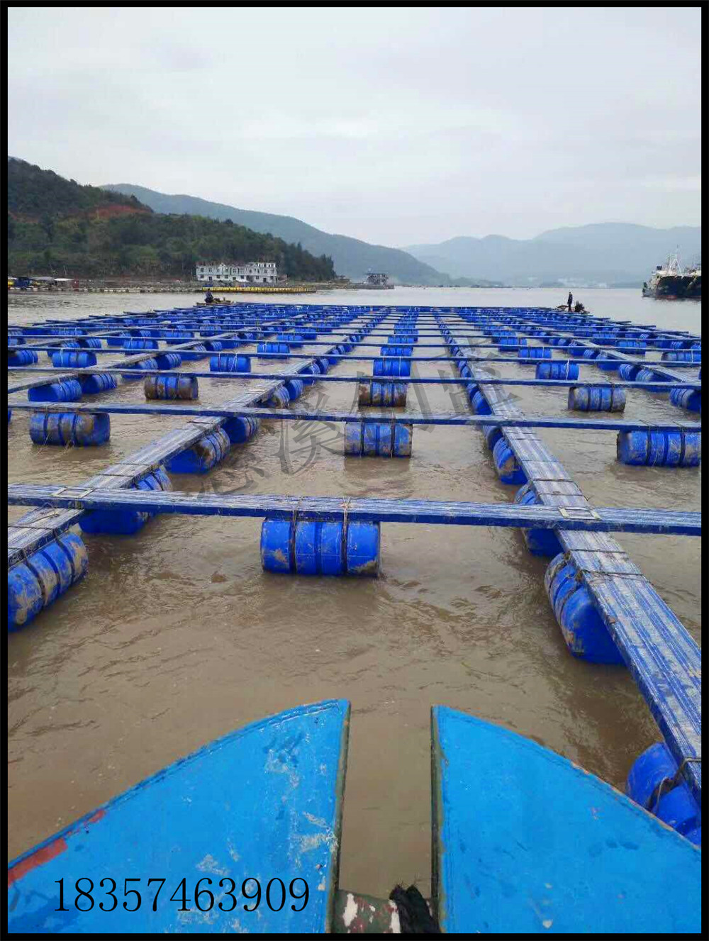 厂家定制福建宁德650*1000水上塑料养殖浮筒 加厚滚塑浮体