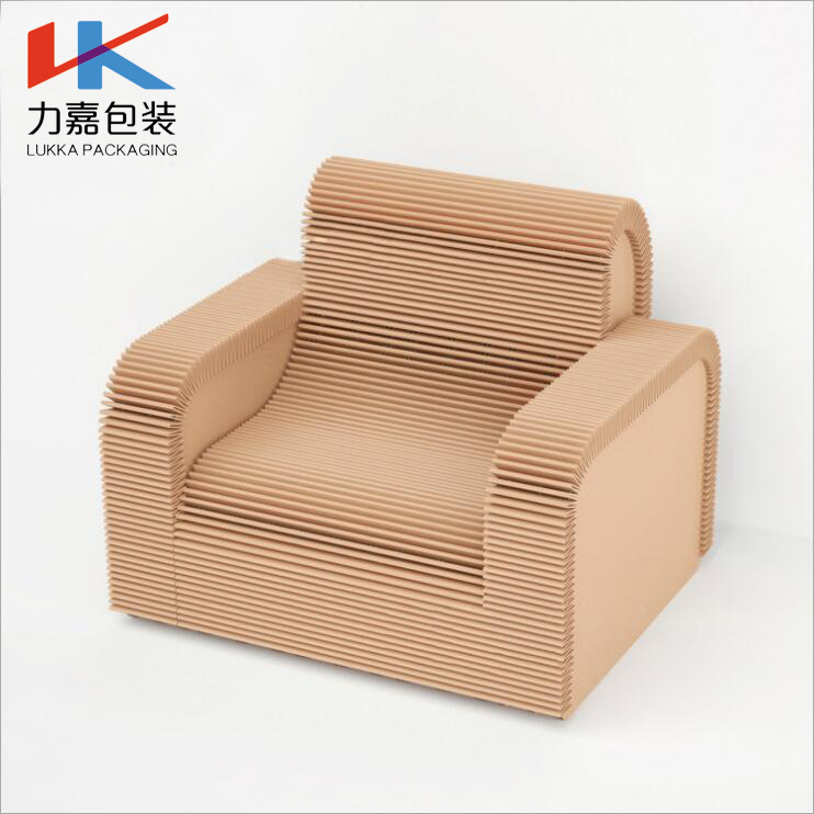 力嘉包装瓦楞风琴沙发展览展会氛围装饰环保纸质家具摆件纸盒纸箱