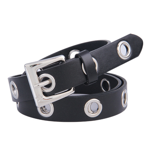 Punk style full hole decorative belt fashionable and versatile Korean style trendy belt for women without punching pants belt chain ins