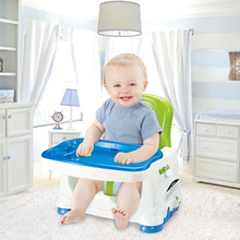 婴儿可折叠便携式餐椅 宝宝多功能餐椅 儿童可调节安全带高低座椅