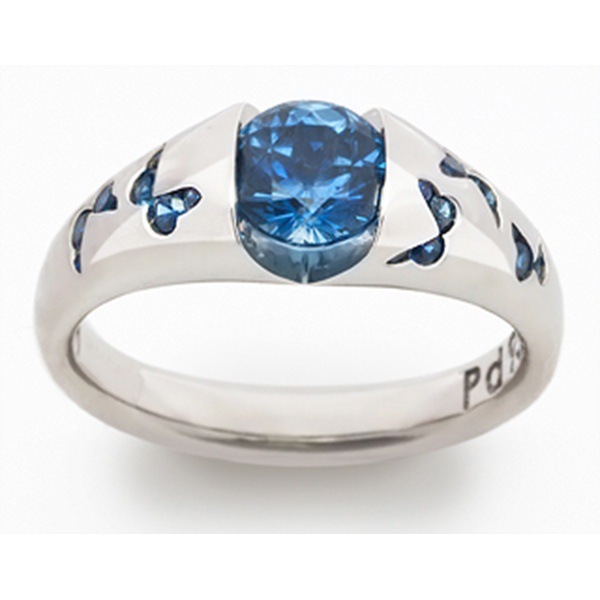 Fashion Butterfly Alloy Inlay Artificial Gemstones Women's Rings display picture 1