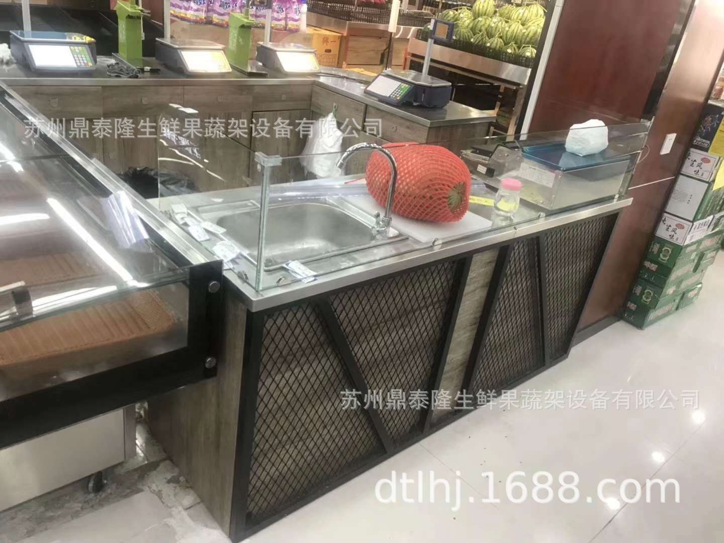 超市生鲜水果店用水果分切台