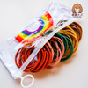 High -elastic rubber band hair Tie hair ring good quality zipper bag bags for hair ropes, multiple multi -color Korean head rope hot models