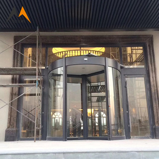 Индивидуальный торговый центр вращается в воротах Villa Villa Glass Bronze Door Double Open