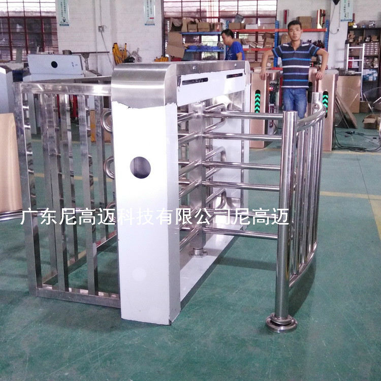 供应带护栏半高转闸门智能电控旋转门景区车站工地人行通道单向门