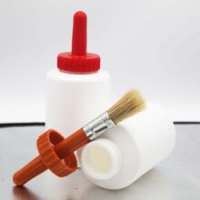 500ml塑料瓶 毛刷毛球PE平肩塑料瓶  45mm口径白色塑料瓶