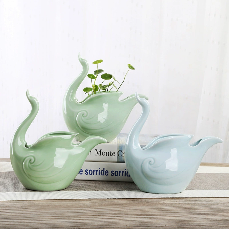 Креативный гидропонный медный травяной цветочный горшок украшение домашнего рабочего стола водная Фея зеленая редька гидропонный сосуд зеленое растение цветочный горшок керамический