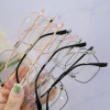 Fashionable square trend glasses, dye, Korean style, internet celebrity