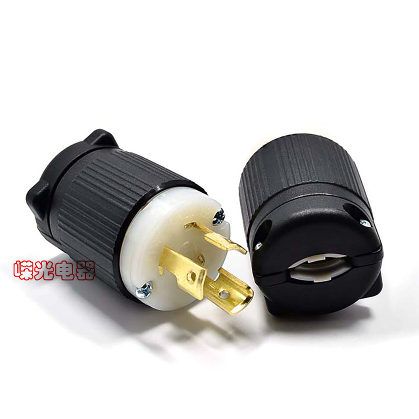 J-731 NEMA插头 L7-15P  15A 277V UL发电机公头美国半导体接线头
