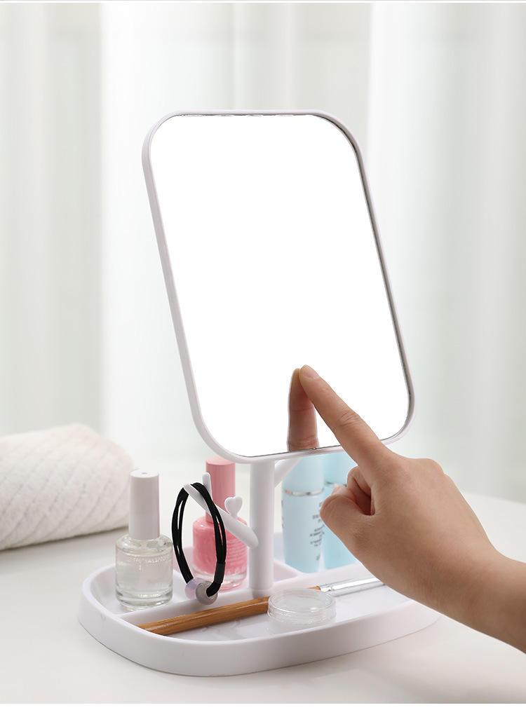 Simple Style Solid Color Plastic Mirror 1 Piece display picture 1