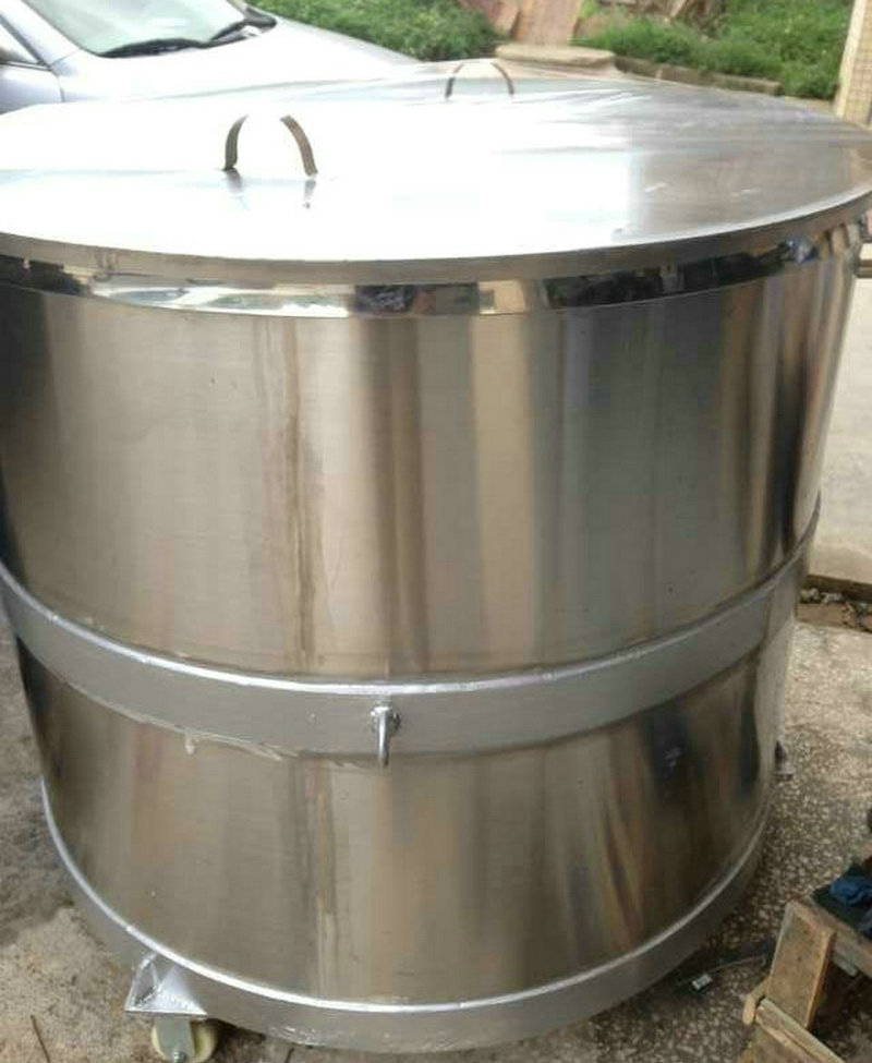 出售 开口式不锈钢移动拉缸 304不锈钢桶