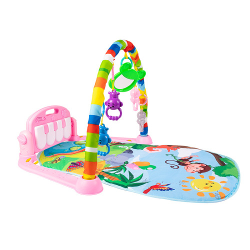 Infant music pedal piano fitness stand 0-12 months baby crawling mat children's new toys one piece drop shipping