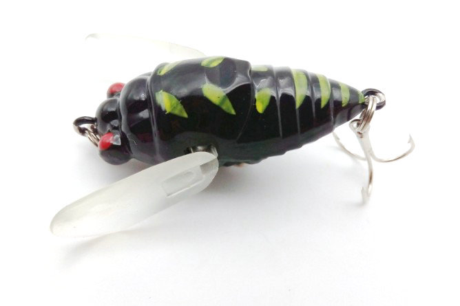 Lifelike Cicada Fishing Tackle Lures, Artificial Freshwater Swimming Bait Crankbaits
