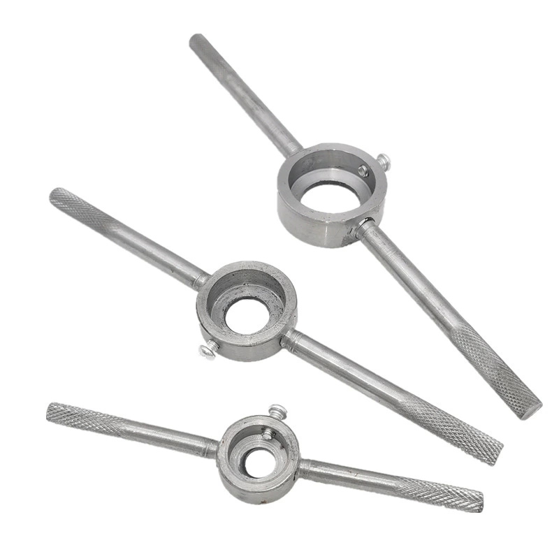 Круглый резьбонарезной ключ, ручной резьбонарезной инструмент, набор для нарезания резьбы, набор матриц, держатель матриц, приспособление для протягивания провода, оцинкованный.