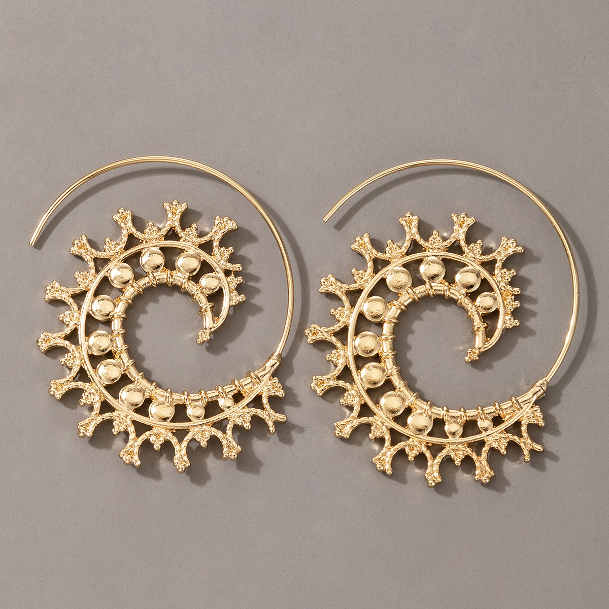 Fashion Geometric Plating Alloy Earrings display picture 1