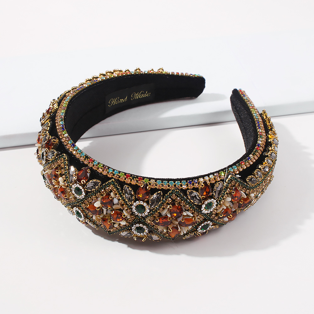 Diadema Barroca De Esponja Gruesa De Moda display picture 4