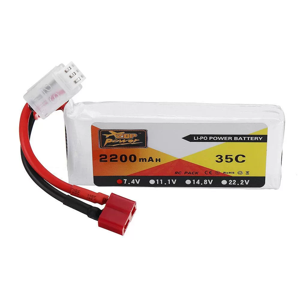 АКБ для беспилотника ZOP фабрика 2500mAh 2S 7.4V 35C набор аккумуляторов литиевых для высокоскоростных моделей самолета дронов powered vehicle model battery