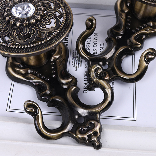 High-quality zinc alloy moiré metal hooks curtain accessories accessories hanging ball straps wall hooks wall hooks coat and hat hooks