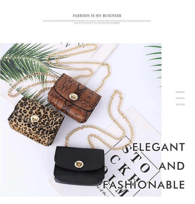 Chain Belt Bag Accessories Fashion Black Snake Pattern Leopard Decoration Belt Or A Separate Shoulder Bag Tide Wholesale Nihaojewelry display picture 6