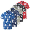 Hawaiian Print short sleeve shirt men’s Euro beach shirt