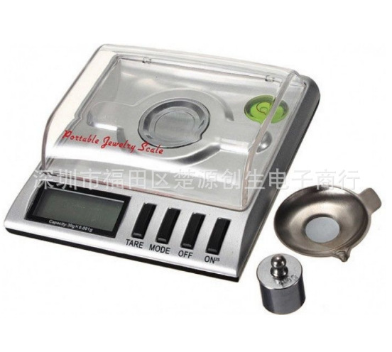 30g-0.001g high-precision Electronic balance gold Mini platform Balance scale 0.001 gram