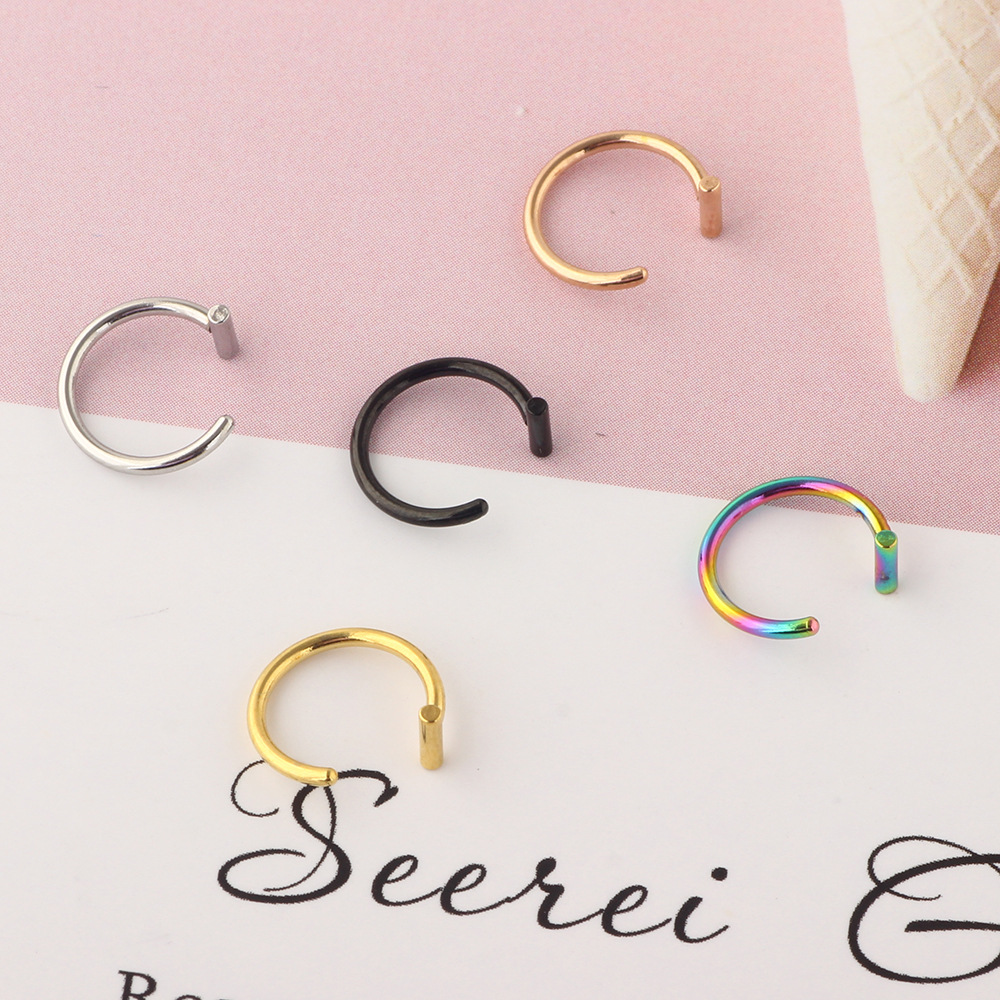 Labret piercing jewelry detail image