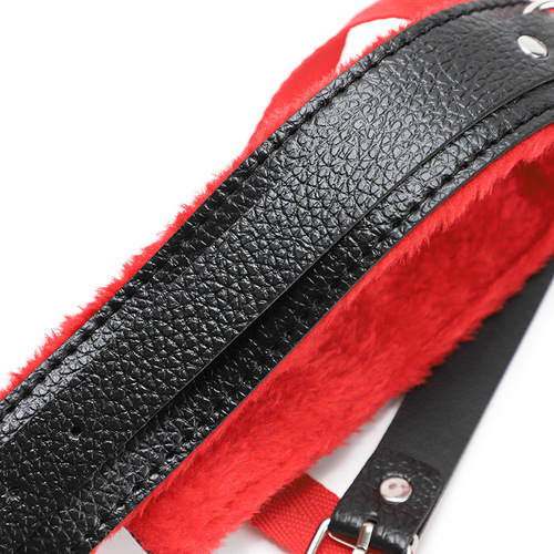 Adult erotic plush 10-piece set, women's leather handcuffs, couples' teasing bondage restraint alternative sex toys