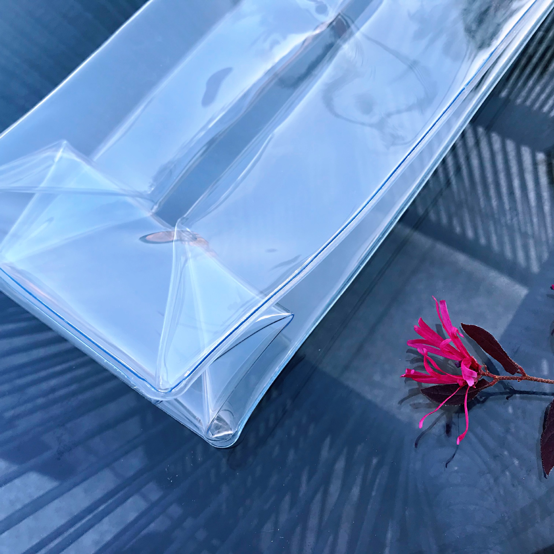 Ice bag Red wine ice bag, wine bag, thickened flower gift, PVC transparent handbag in stock, LOGO available pic 9