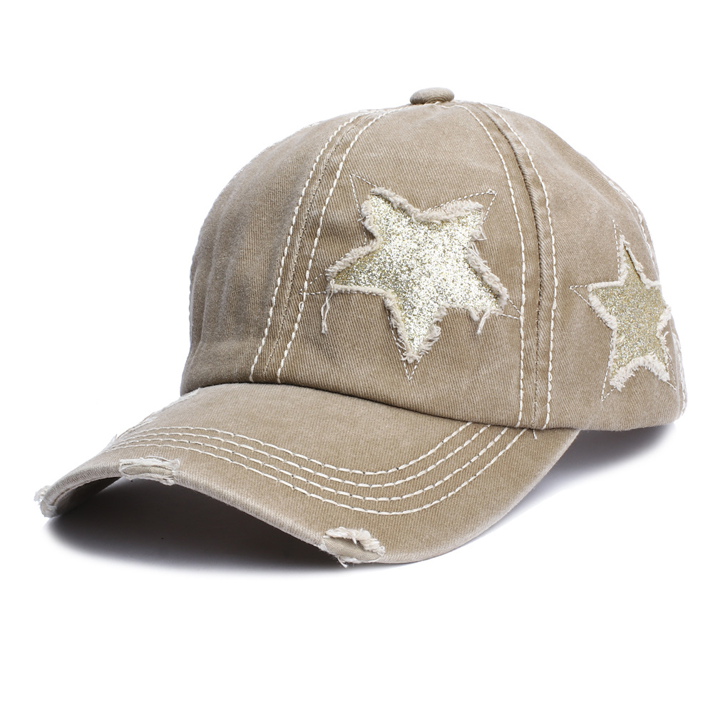 154g Weight Baseball Cap Hats Type Outdoor, Street Occasion Cotton Material Pentagram Pattern All Seasons Season Women's Gender Streetwear Style Curved Eaves Rim Women's Streetwear Pentagram Curved Eaves Baseball Cap 8