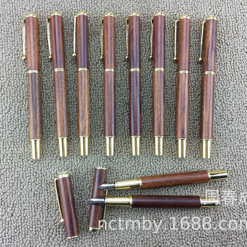 618 Сандаловая шариковая ручка Сандаловая ручка с дрелью Сандаловая ручка для подписи Подарочная сандаловая ручка