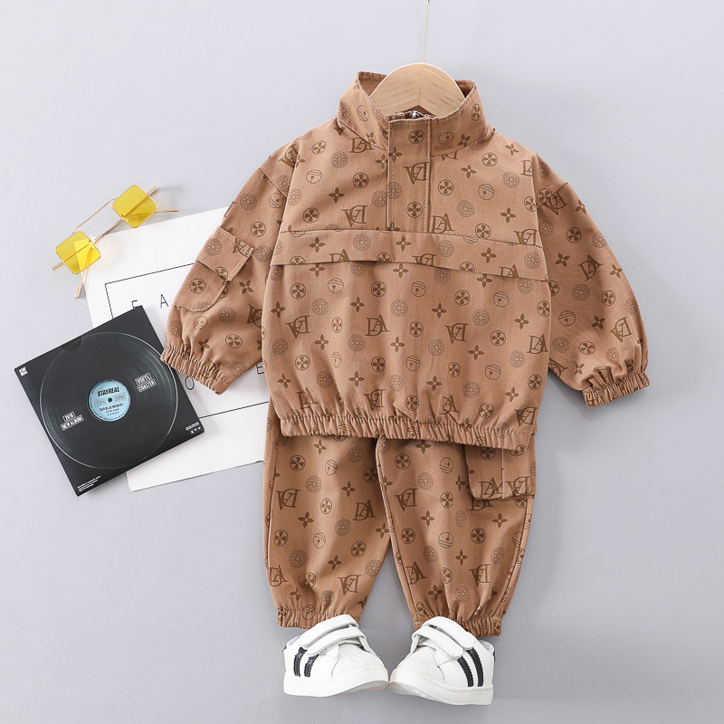 2020 New Children's Internet Celebrity Autumn Girl Baby Spring Clothing Fashionable Boys and Girls Set_voghion.com