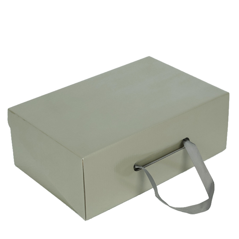 En stock bebé niños caja de zapatos portátil caja de almacenamiento de cartón plegable de papel Kraft caja dura al por mayor caja de color caja de embalaje