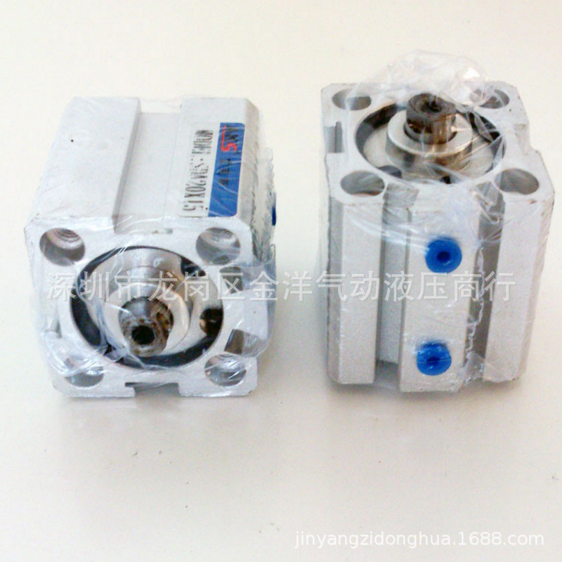 AKS艾克斯薄型气缸SDA20*5102030405060-B外牙-S带磁可调双轴内牙