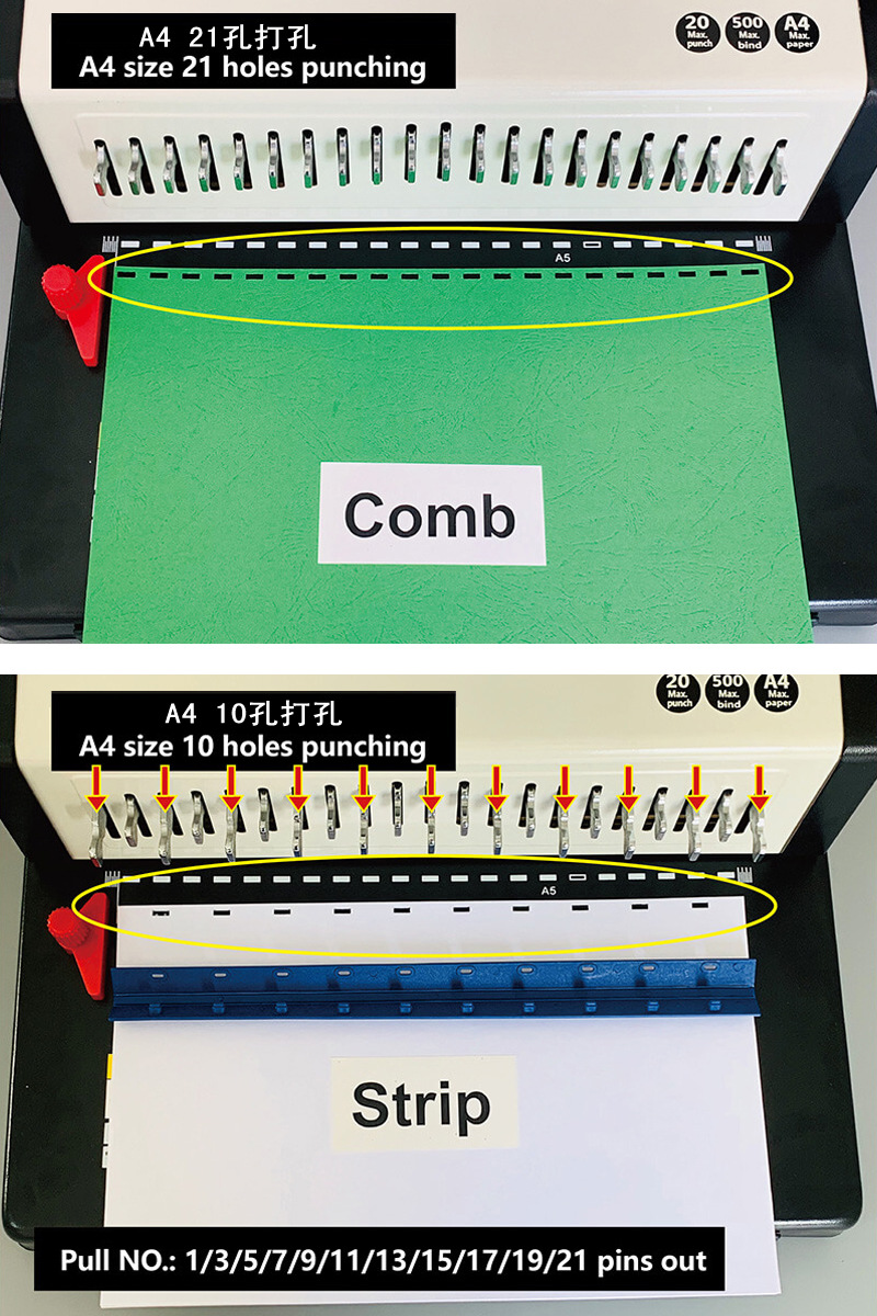 S9026A胶圈打孔装订机活页台历笔记本打孔装订机多功能手动装订机详情图5