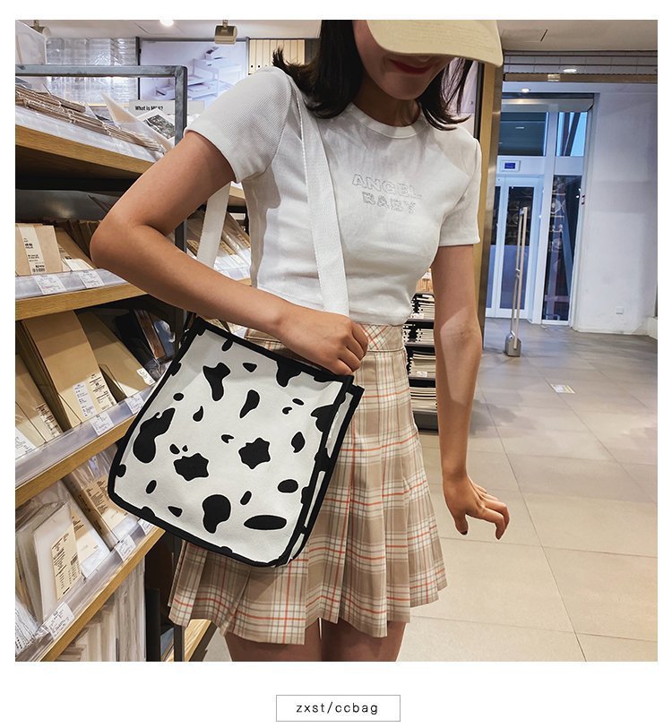 Fashion Students Creative Funny Personalized Cow Print Small Bag  Wholesale Nihaojewelry display picture 21