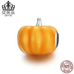 艾芙樂s925純銀可愛南瓜串珠手鍊 萬聖節南瓜滴油珠子飾品BSC333